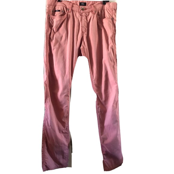 EUC Hugo Boss Delaware Slim Fit 100% Cotton Pant in Salmon md in Turkey36x34